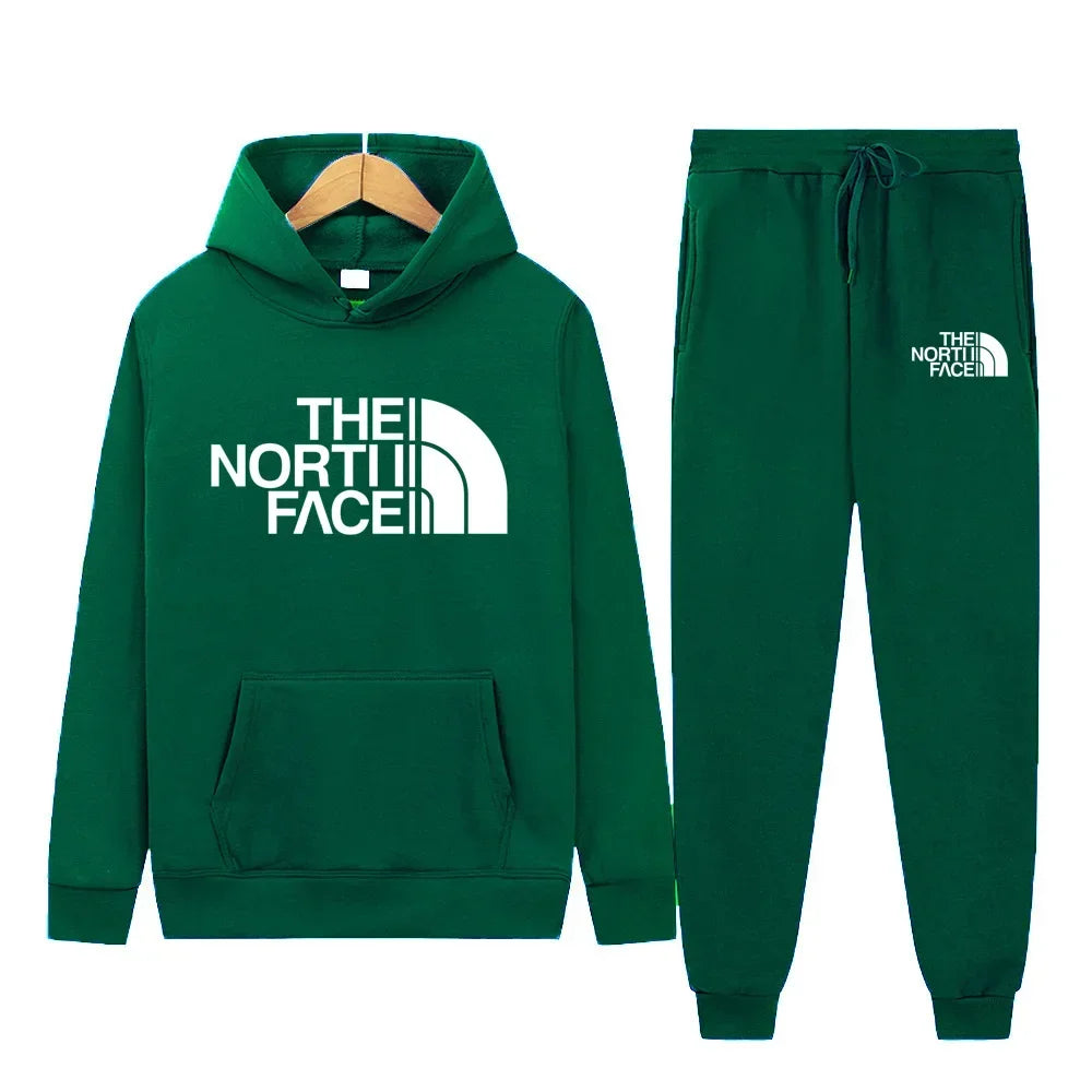 Men Tracksuit Hoodies + Pants 2Pcs Sets Ohberri