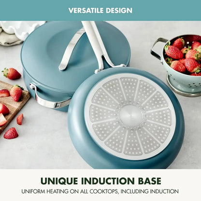 10-Piece Cookware Pots & Pans Set Ceramic Nonstick & Utensil Ohberri