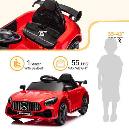 Dual Drive 12V 4.5Ah with 2.4G Remote Control Mercedes-Benz Sports Car Red Ohberri