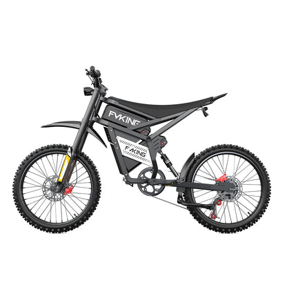 Dual Battery, Peak 2900W 52V, Dual 20Ah, 25inchTires,off-road Mountain E-Bike - Ohberri