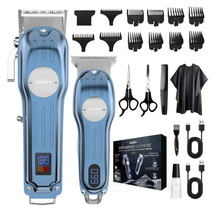 Professional Combo Kits Hair Clipper Electric Hair Trimmer Set For Men Ohberri