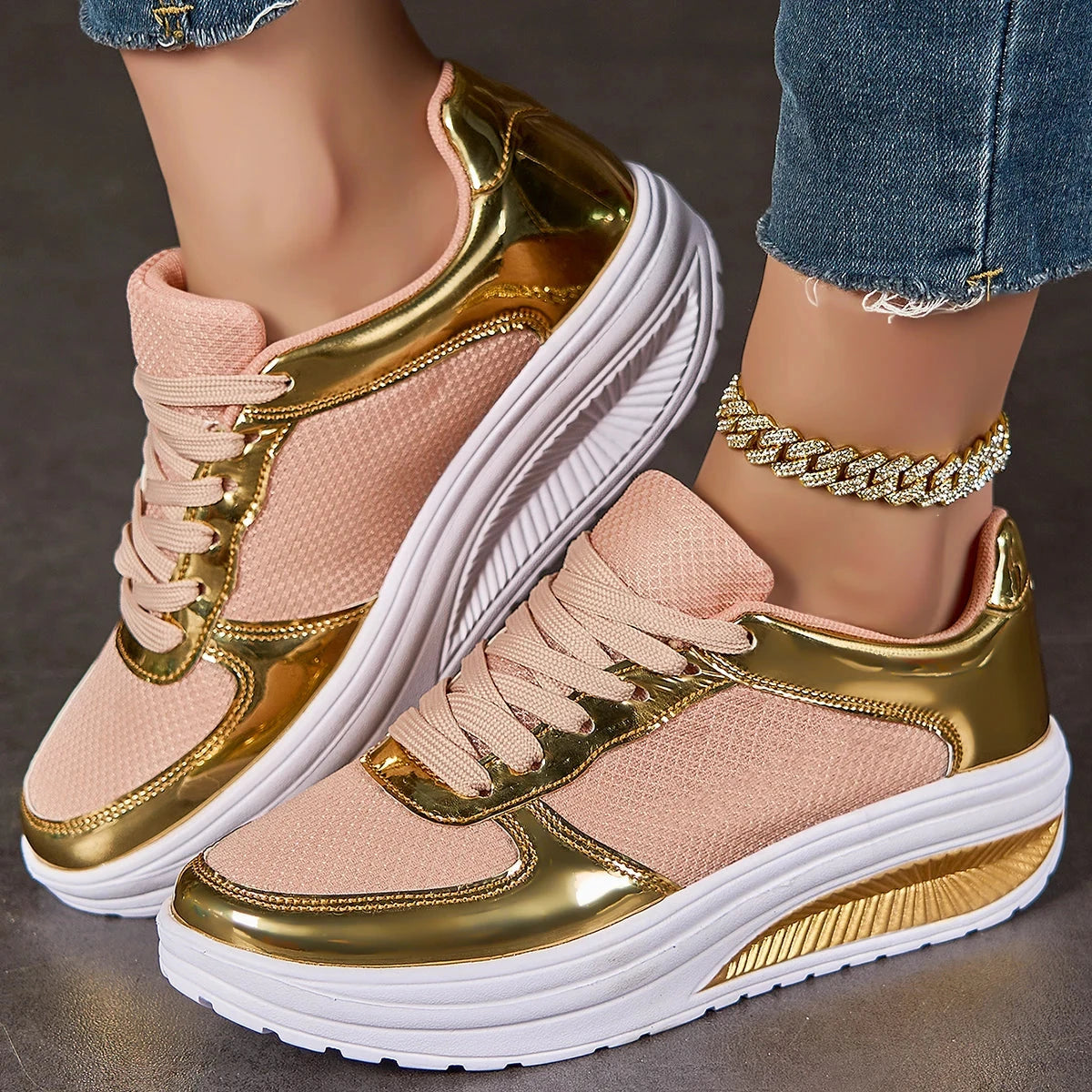 Glitter Casual Shoes Ohberri