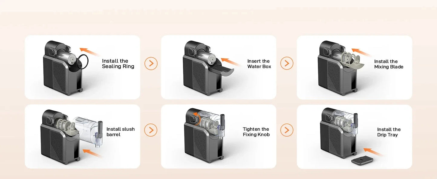 7 in 1 Professional Home Slushie Machine No Ice Needed Rapid Chill Technology Ohberri