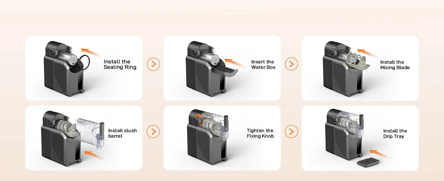 7 in 1 Professional Home Slushie Machine No Ice Needed Rapid Chill Technology Ohberri