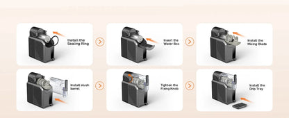 7 in 1 Professional Home Slushie Machine No Ice Needed Rapid Chill Technology Ohberri