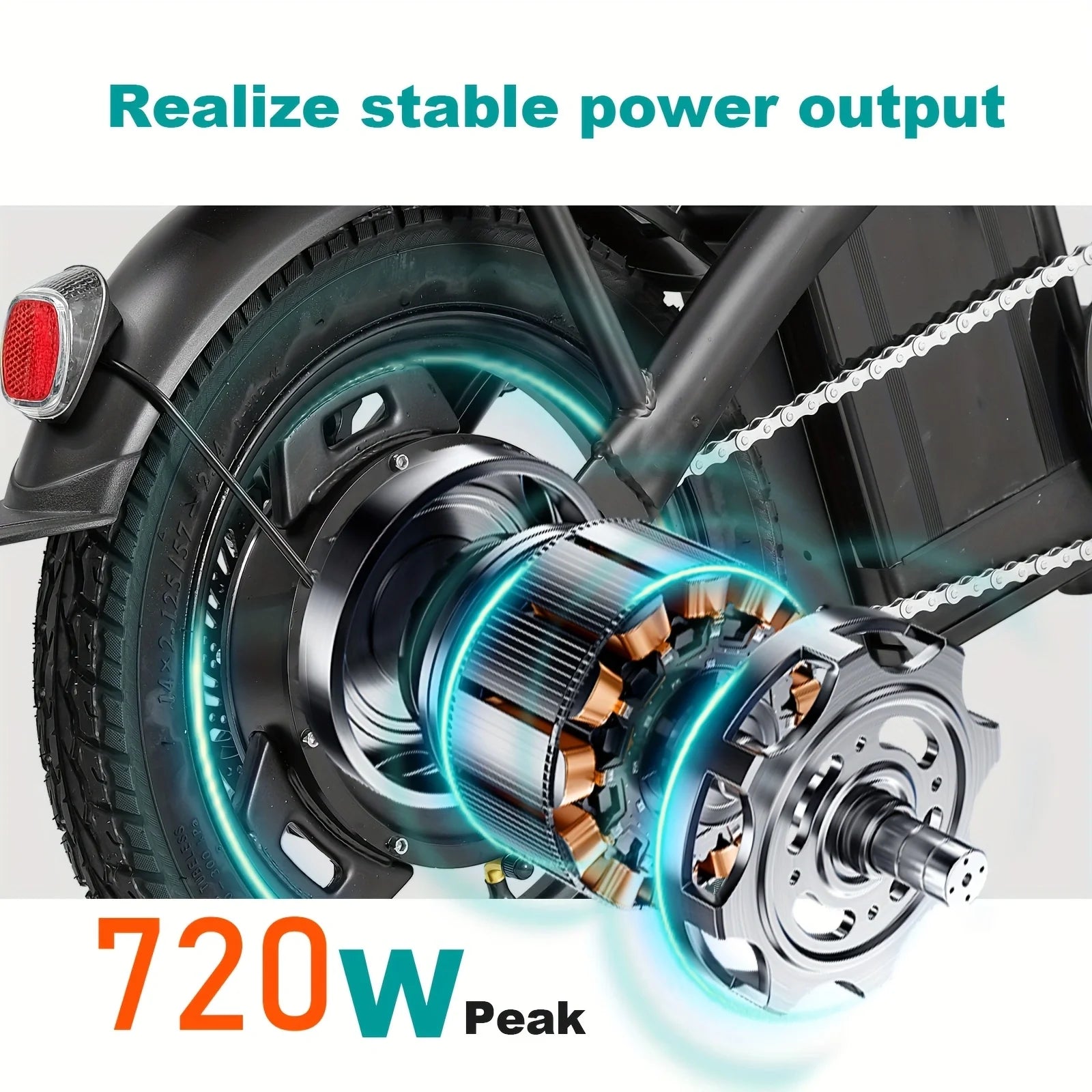 14-inch electric bike 500W motor 20-mile maximum range - Ohberri