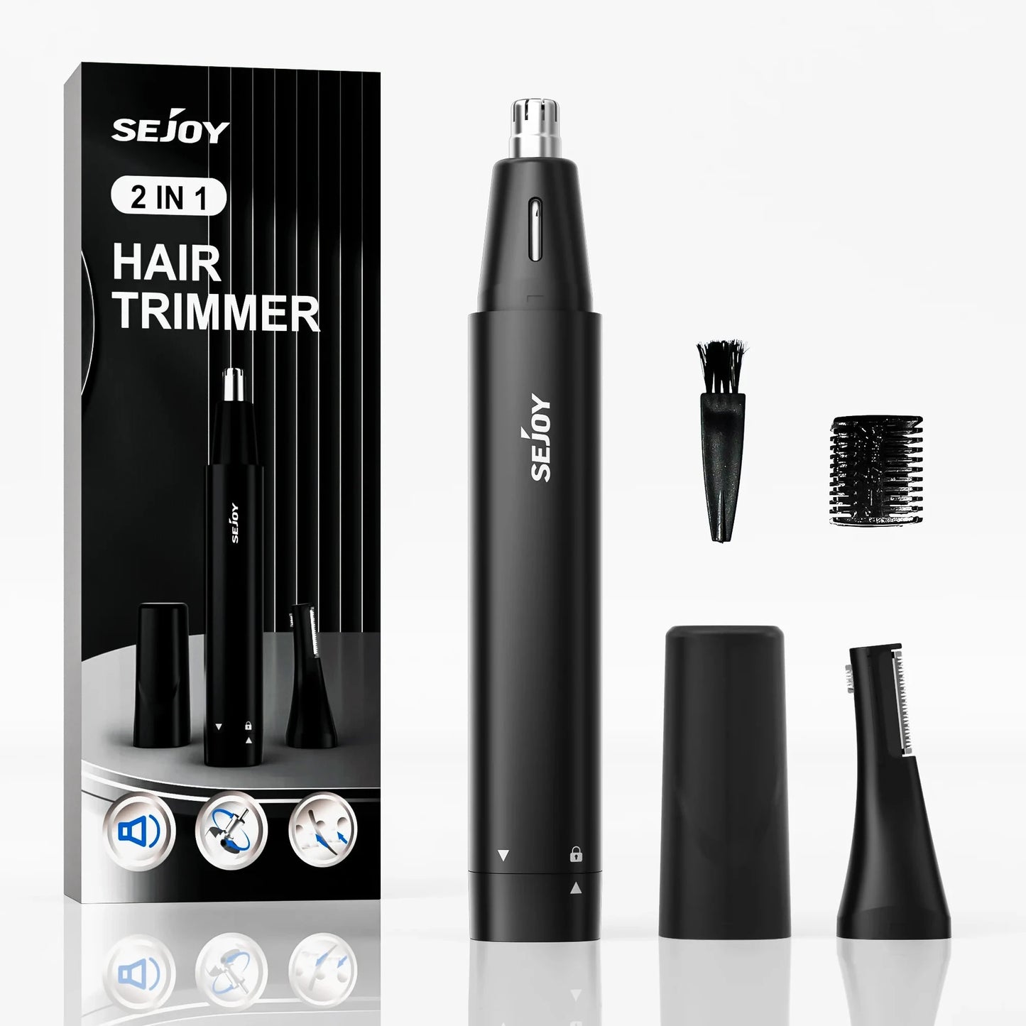 2-IN-1 Nose Hair Trimmer Men Women Ear Hair Trimmer Small Electric Trimmer Ohberri