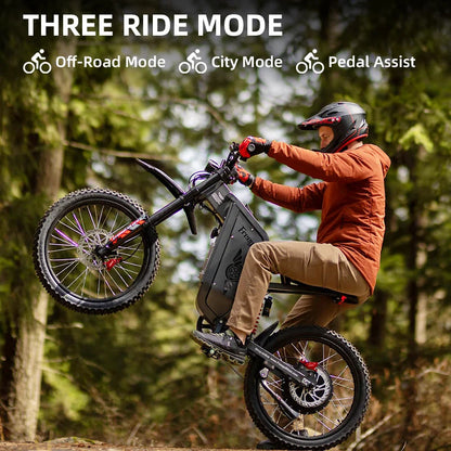 6000W Brushless Gearless Motors 30AH Lithium Battery Speed 90Kmh Electric Dirt Bike - Ohberri