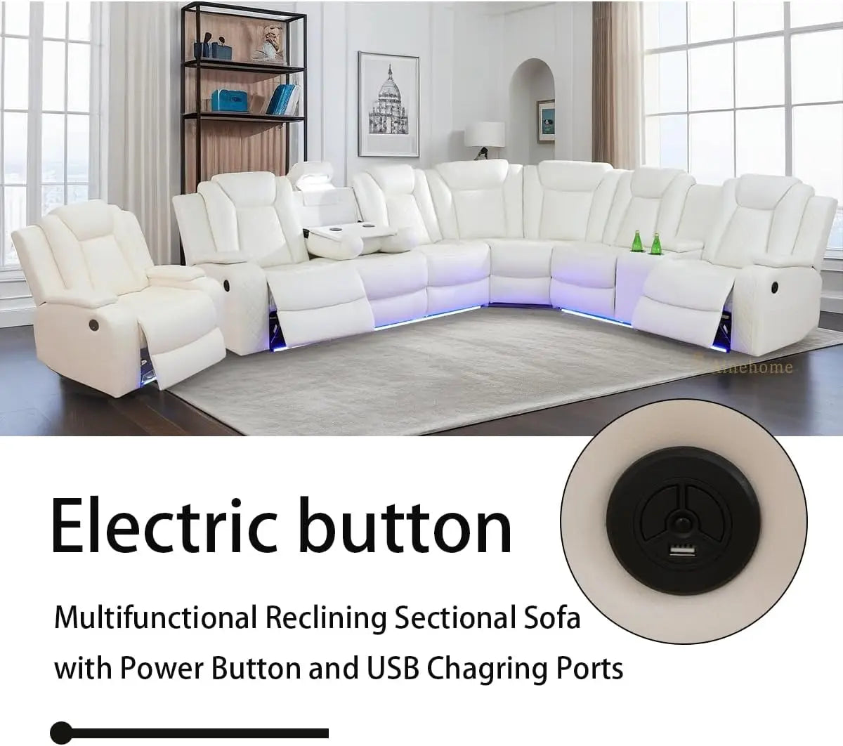 Reclining Sectional Sofa - Ohberri