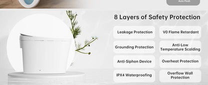 Smart Toilet with Bidet, Built-in Tank Ohberri