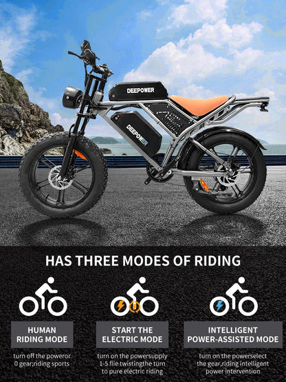 QS7 Electric Bike 1500W 48V 60AH - Ohberri