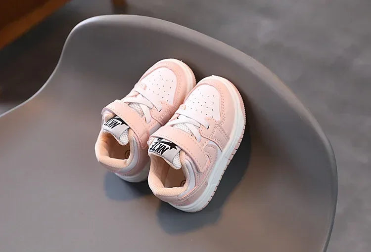 2025 New Toddler Baby Kids Fashion Design Walking Shoes Sneakers White Non-slip Casual Shoes Boys Breathable Outdoor Board Shoes Ohberri