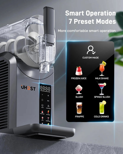 Slushie Machine with Self-Cleaning Function No Ice Needed 7 Preset Programs Ohberri