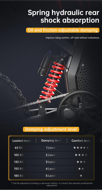 Electric Bike 2000W 48V35AH 55km/h 20“*4.0 Off Road Mountain Ebike - Ohberri