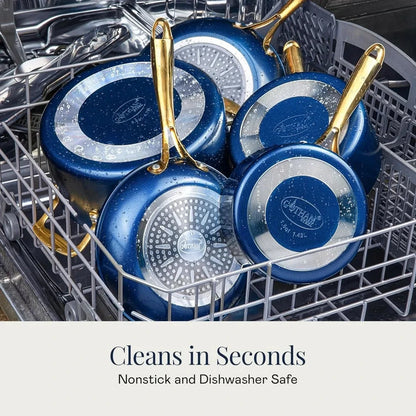 12 pc ceramic cookware set nonstick pots and pans set Ohberri