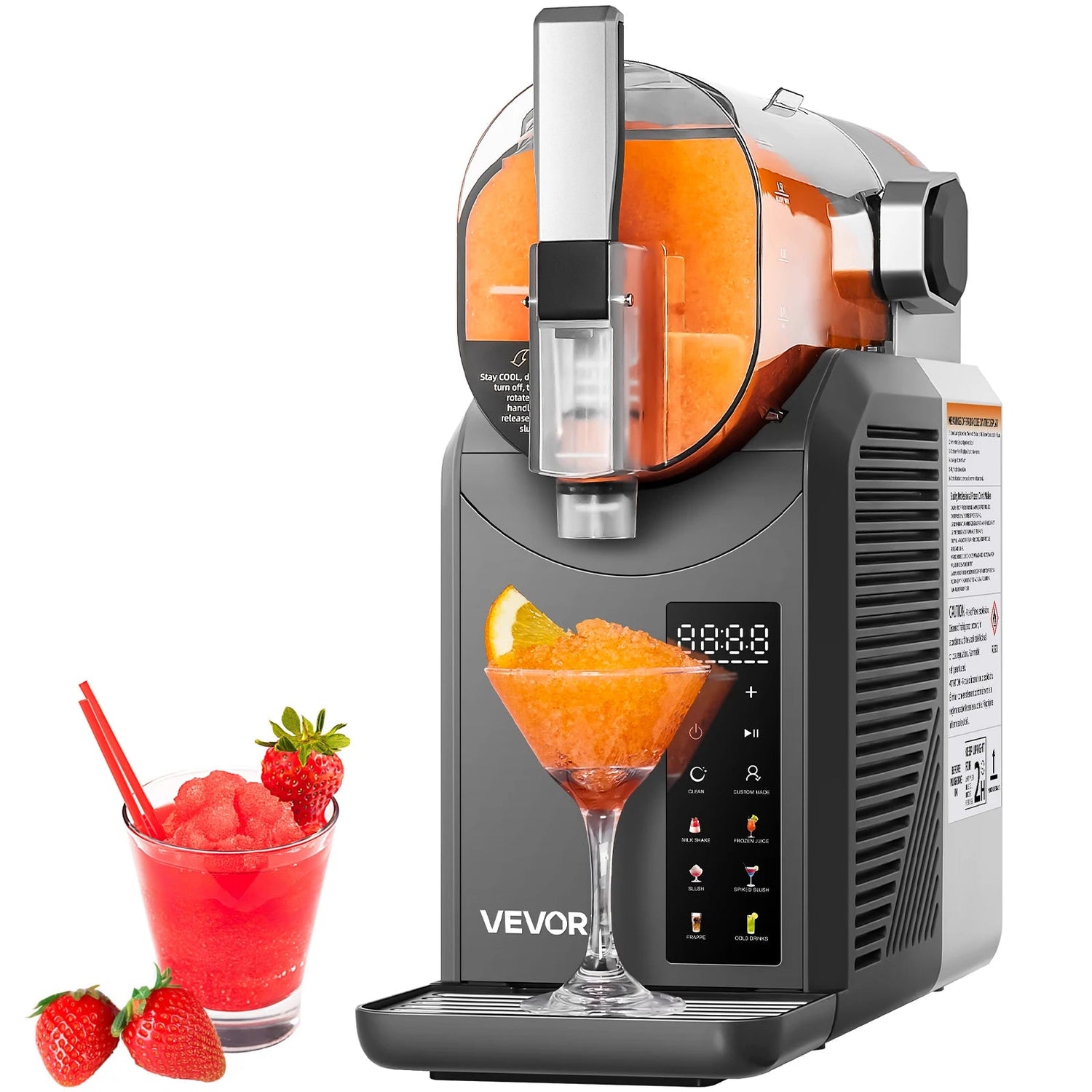 2L Slushie Machine No Ice Needed Margarita Machine with Self-Cleaning Ohberri