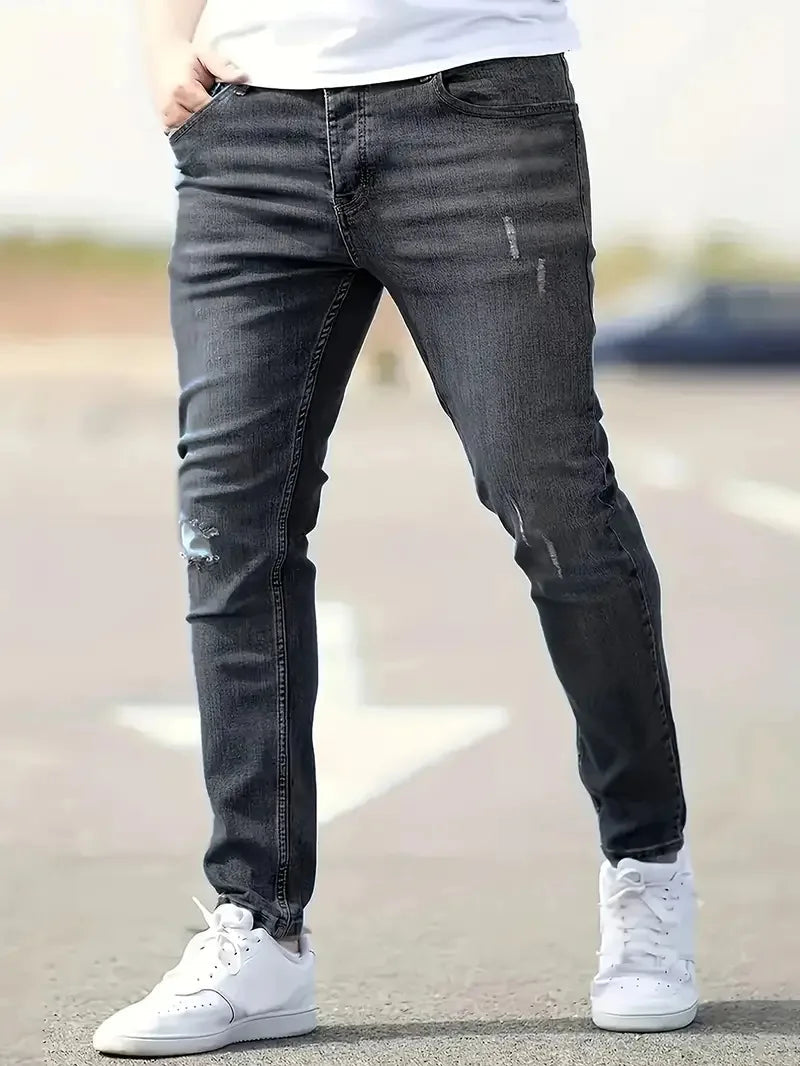 Mens Jeans Casual Skinny Pants Stretch Denim Ohberri