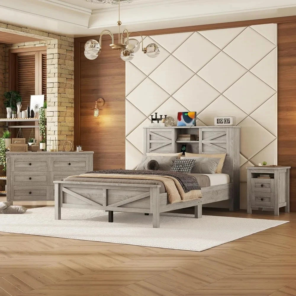 Full Size Bedroom Furniture Set Ohberri