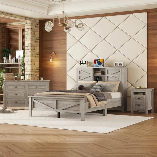 Full Size Bedroom Furniture Set Ohberri