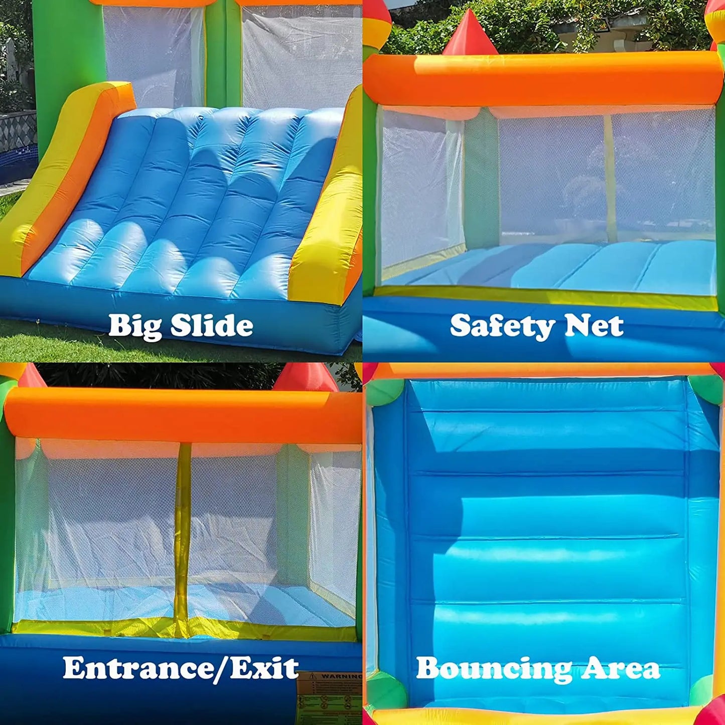 12*9*8ft Bounce House With Blower - Ohberri