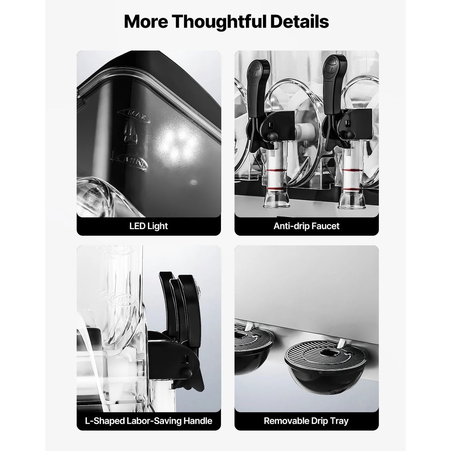 15L Commercial Frozen Drink Maker Triple Tank Slushy Machine Ohberri