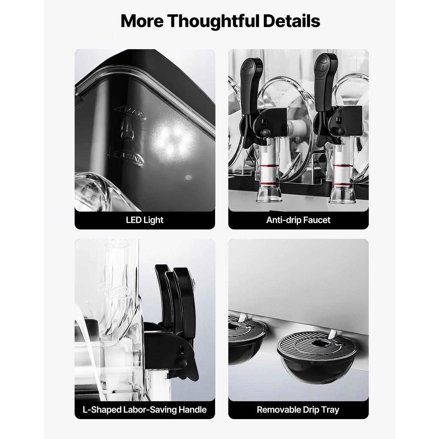 15L Commercial Frozen Drink Maker Triple Tank Slushy Machine Ohberri