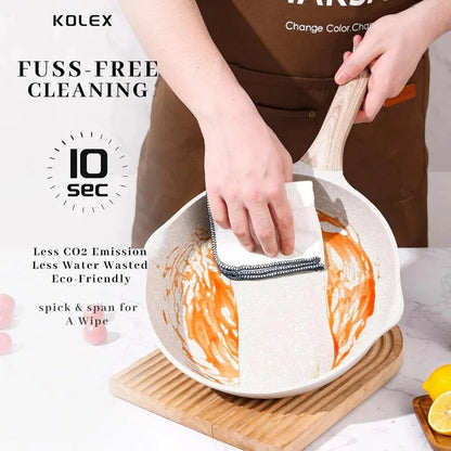 10-Piece Copper Pan Luxury Induction Cookware Set, Non-Stick, 21.5 x 11.5 x 11 Ohberri