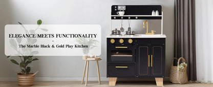 Play Kitchen Wooden with Marble-Style - Ohberri