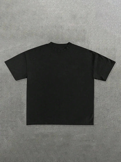 Crew Neck Short Sleeve Casual T-Shirt Ohberri