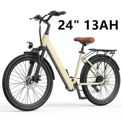 Electric Bicycle, 26" 24" with 36V Battery Peak 500W Motor,21 Speed - Ohberri