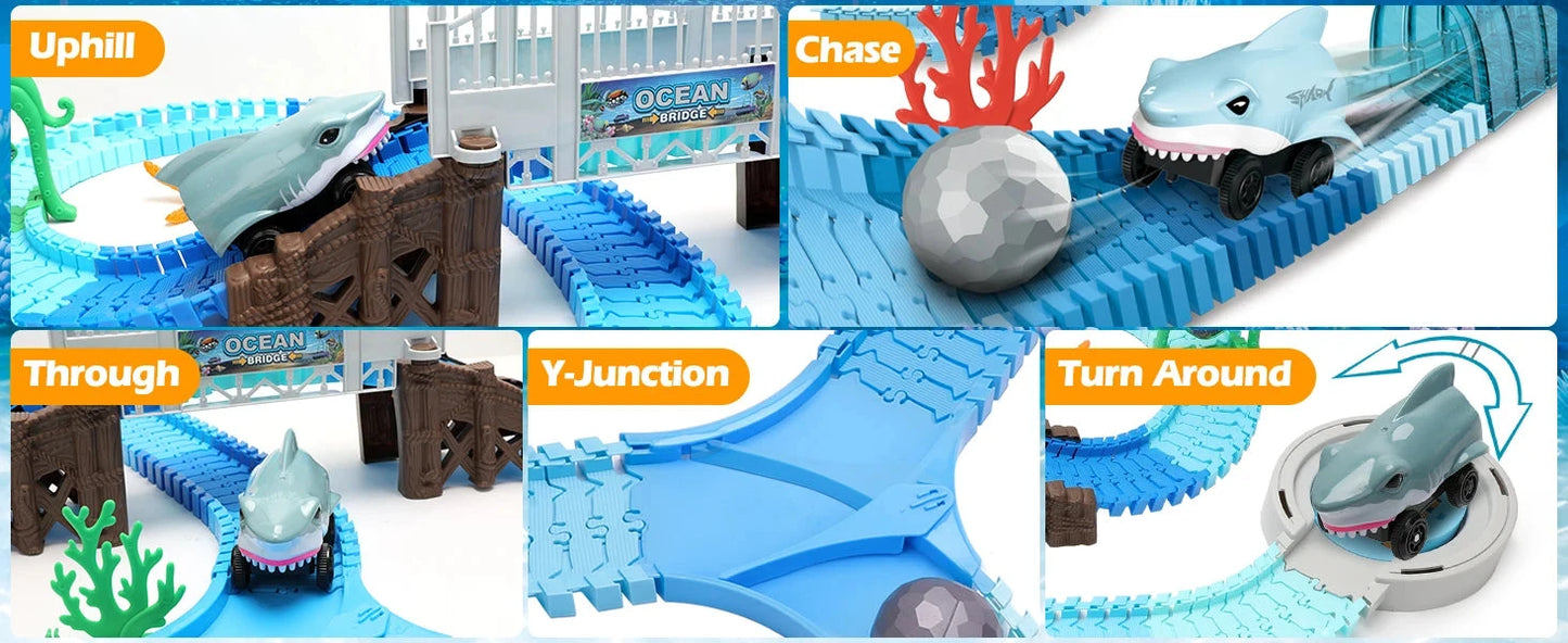 Racetrack Cars Ocean Train Ohberri