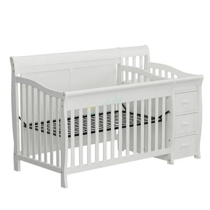 High-Quality Height Adjustable Baby Crib Bed - Ohberri