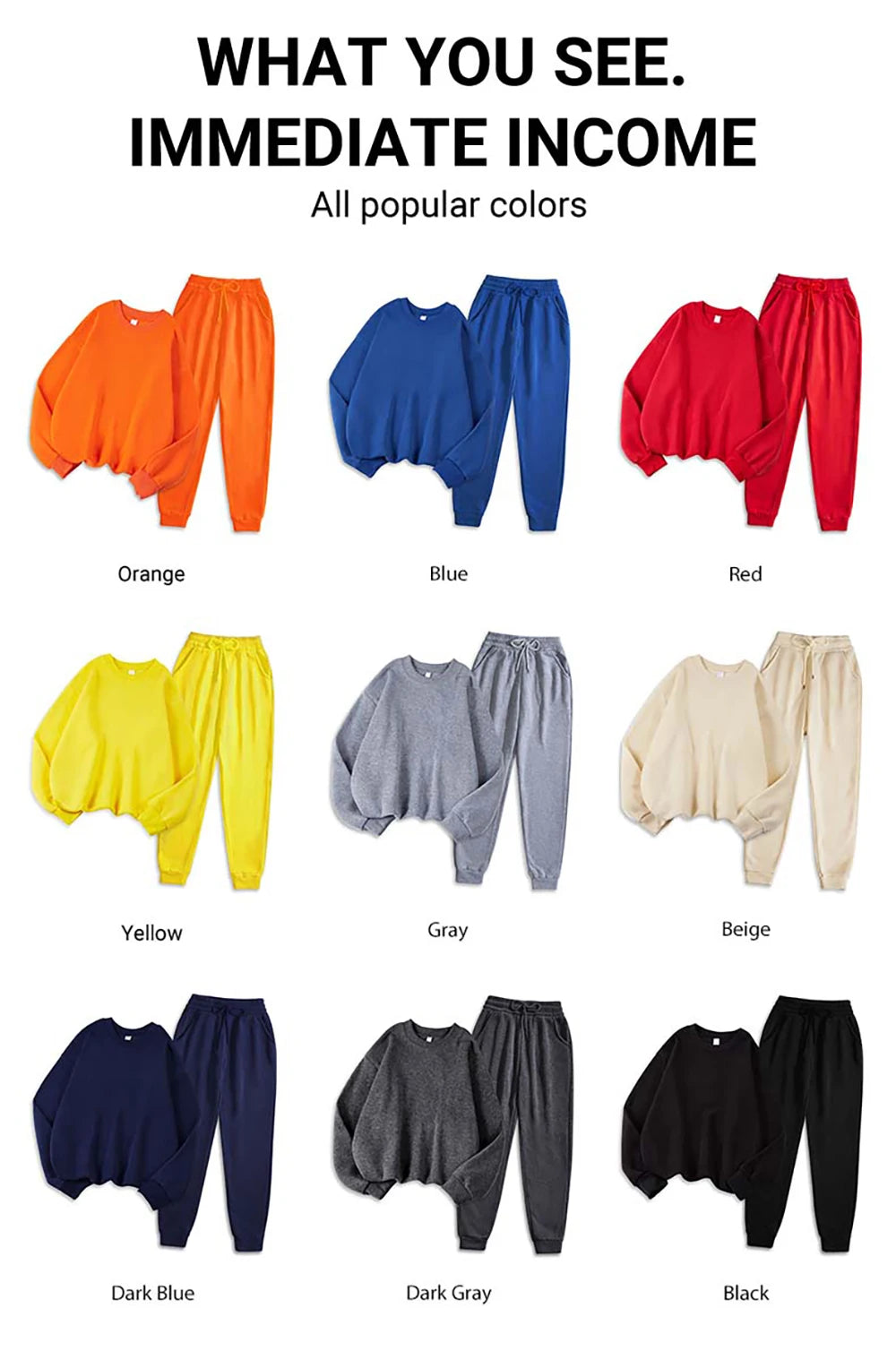 2pcs Letter Printed Crew Neck Long Sleeve Top And Pants Set Ohberri