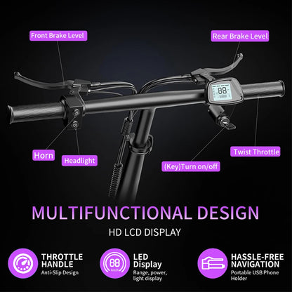 Electric Bikes 25MPH 600W Peak Motor,24-32Miles - Ohberri