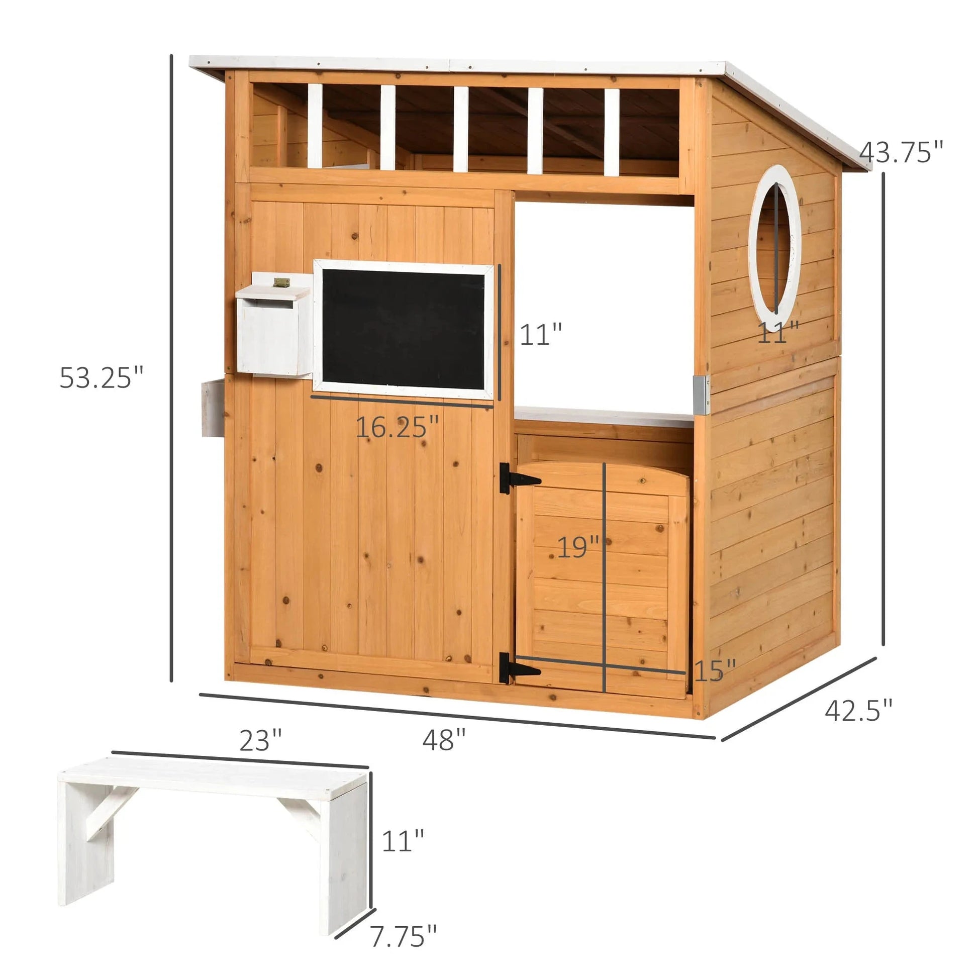 Wooden Playhouse for Kids Ohberri