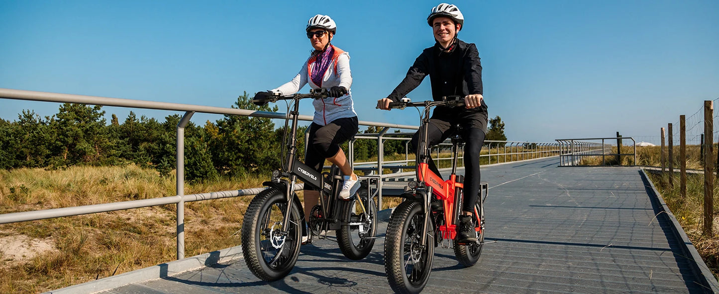 1000W Folding Electric Bike, 48V 20AH 30+MPH, 80 Miles Max Range, 20" Tire - Ohberri
