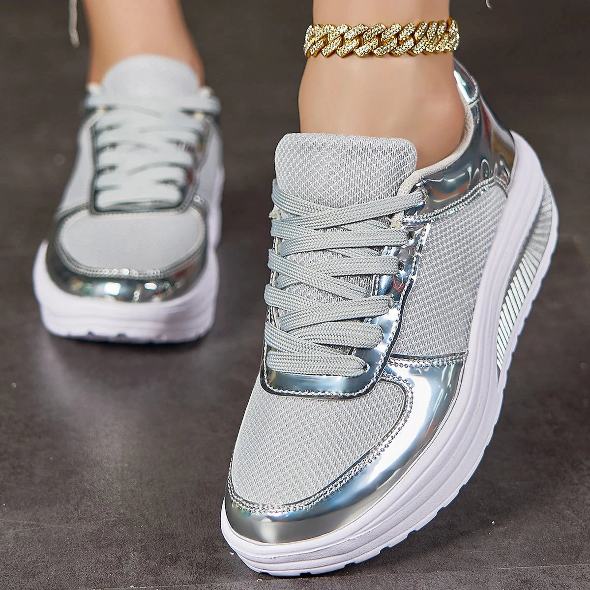 Glitter Casual Shoes Ohberri