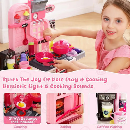 Kids Kitchen Playset and Kitchen Accessories Ohberri