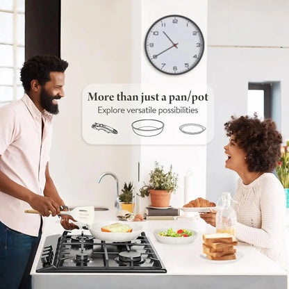 19 Pcs Pots and Pans Set Non Stick Ceramic Cookware Set with Removable Handles Ohberri