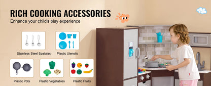Play Kitchen Set Kitchenware Accessories with Ice Maker f - Ohberri