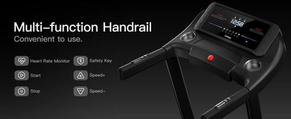 Home Folding Incline Treadmill with Pulse Sensors, 3.0 HP Ohberri