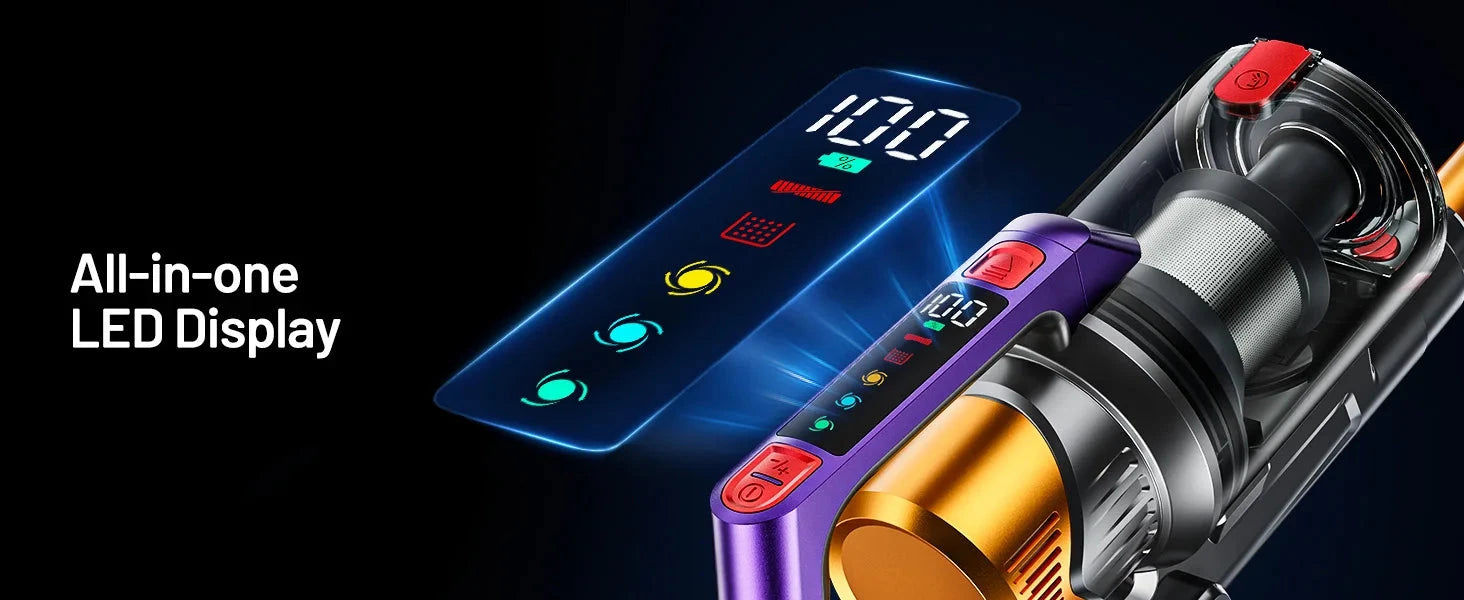 Cordless Vacuum Cleaner, 60Mins Ohberri