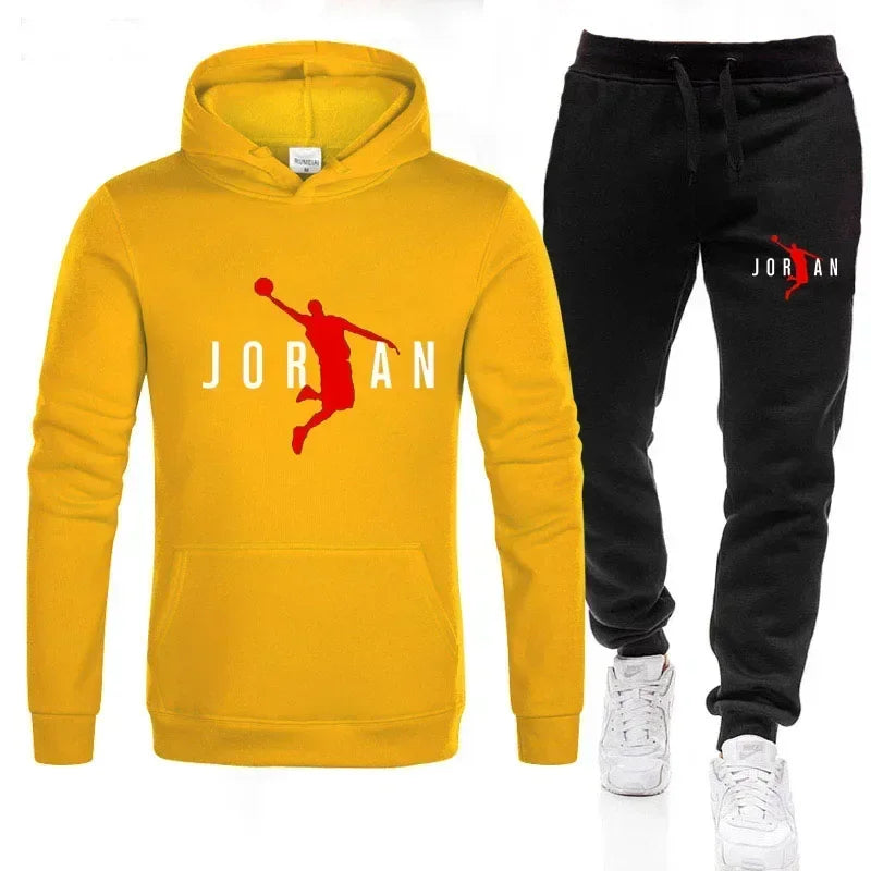 Men's Tracksuit Hoodie Pants 2Pcs Sets Ohberri