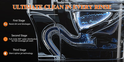 Dual-Flush, Water-Saving Elongated Ohberri