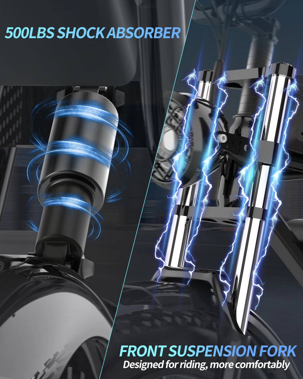 Electric Bicycle 2000W Dual Motor 52V40AH Dual Battery  55KM/H - Ohberri