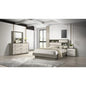 Modern 4-Piece Full Bedroom Set in Wood, Beige & Brown Finish - Ohberri
