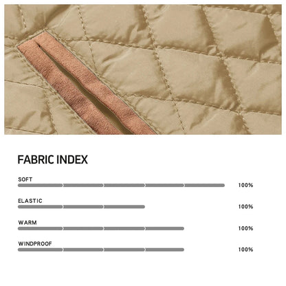 Men's Jackets Winter Warm Bomber Quilted Coat Lightweight Ohberri