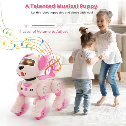 Robot Dog Toy for Kids Voice 2.4GHz Remote Control Robot Pet Touch Sensor 20+ Mode Ohberri