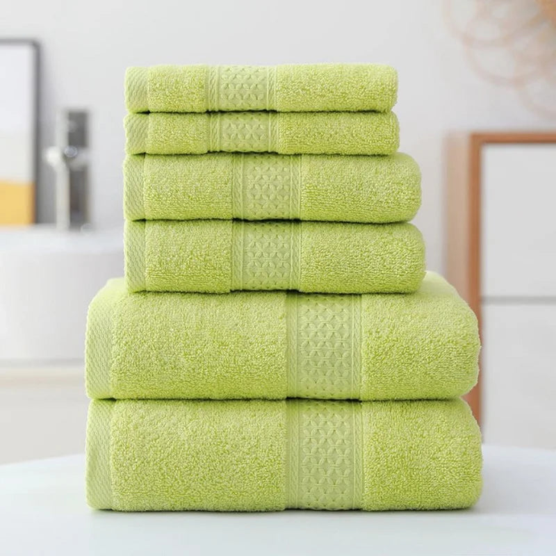 3pcs Luxurious Cotton Towel Set Ultra Soft Highly Absorbent Includes 1 Bath Towels 1 Hand Towels 1 Washcloths - Ohberri
