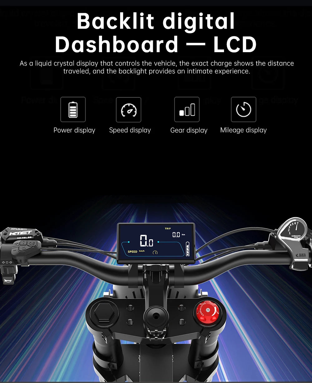 Electric Bike 2000W 48V35AH 55km/h 20“*4.0 Off Road Mountain Ebike - Ohberri